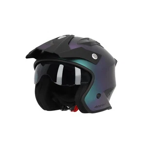 CASCO ACERBIS - JET ARIA METALLIC - CAMALEONTE - TAGLIA M - ECE 22.06 - Foto 1 di 7
