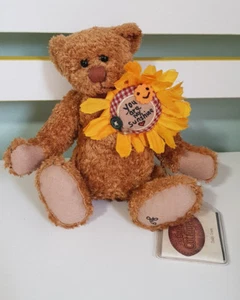 ¡ETIQUETAS DE OSO DE PELUCHE DE 20 CM THE GANZ COTTAGE! ¡LORRAINE CHIEN! ¡GRAMO DE PELUCHE CC11094! - Imagen 1 de 2