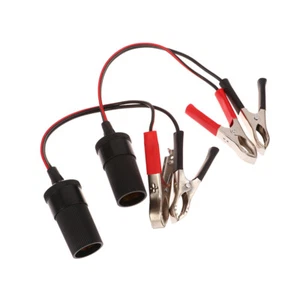 Battery Adapter Power Car Cigarette Lighter Female To Clip Extension Connector - Picture 1 of 12