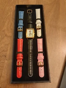 Disney Minnie Mouse Full Womens Watch with 5 Interchangeable Bands New In Box - Picture 1 of 8