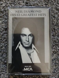 Neil Diamond, His 12 Greatest Hits Cassette 1974 MCA BRAND NEW SEALED - Picture 1 of 20