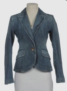 BELFE italienischer Designer Jeansblazer Gr: 46 IT (10 US) - 299 $ jetzt 79,99 $ (73 % RABATT) - Bild 1 von 1