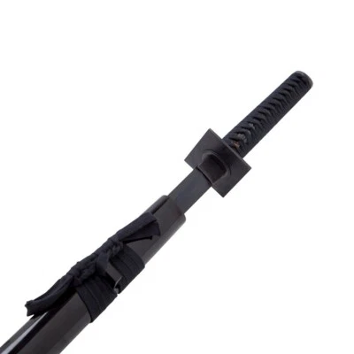 Dark Angel Ninja Sword - Black Damascus Black Full Tang Battle Ready Sword - Image 1 of 4