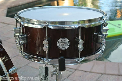 PDP by DW CONCEPT BIRCH 14" SNARE in TRANSLUCENT WALNUT for YOUR DRUM SET! #J849 - Image 1 of 4