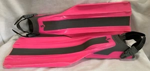 Aletas de buceo Scubapro Veloce tacón grande ajustable rosa hechas en Italia - Imagen 1 de 10