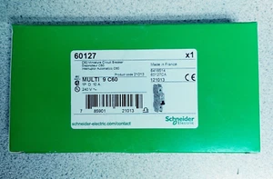 SCHNEIDER 60127 MULTI 9 C60 D 10A CURRENT CIRCUIT BREAKER 10A NEW!! WOW!! - Picture 1 of 3