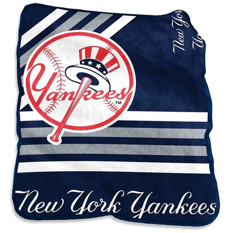 New York Yankees 50" by 60" Plush Raschel Throw Blanket Cover