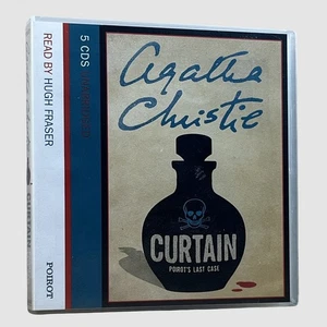 Agatha Christie Audio Book CD Curtain Poirot's Last Case 5 CD Unabridged Fraser - Picture 1 of 9
