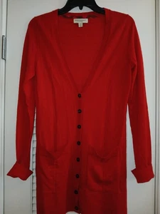 Burberry London Cashmere Sweater Womens Medium Cardigan Long Sleeve Pockets - Picture 1 of 6