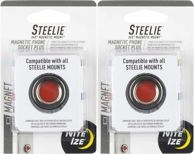 Nite Ize Steelie 360° Magnetic Mount Magnetic Phone Socket Plus (2-Pack) - Image 1 of 4