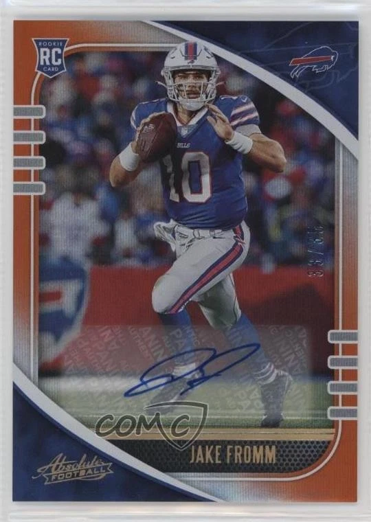 2020 Panini Absolute Signatures Orange Spectrum /35 Jake Fromm Rookie Auto RC - Image 1 of 2