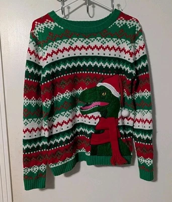 Suéter Blizzard Bay Natal Dinossauro Feio Tamanho L 14/16 unissex  - Imagem 1 de 4