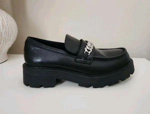 Mocasín Vagabond Shoemakers Keonva Cadena Cuero Negro Talla 11 - Imagen 1 de 12