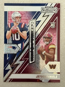2024 Panini Contenders Power Players Sparkle Jayden Daniels Drake Maye #22 - Picture 1 of 2