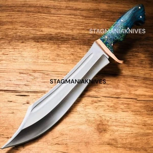 Premium Hand Forged J2 Steel Battle Ready Hunting Combat Spartan Bowie Knife - Picture 1 of 1