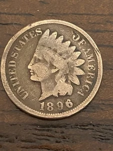 1896 Indian Head Cent Penny US Coin- EXTREMELY FINE - Picture 1 of 15