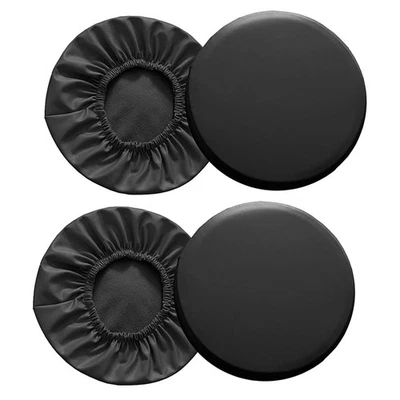 4 Stück Barhocker-Bezüge, Runde Barhocker-Bezüge, Weiche Hockerkissen, Wasc1360 - Bild 1 von 4