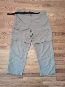 Pantalones de Senderismo The North Face Para Hombre Convertibles con Cremallera Tostados + Cinturón - Talla XXL - Imagen 1 de 13
