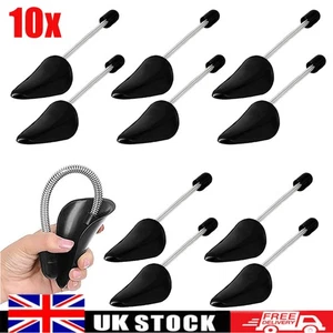 10 x Pairs Of Shoe Tree Trees Plastic Maintain Shape Shoes Footwear Black - Picture 1 of 9