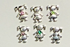 Authentic Origami Owl "Your Choice" Silver GIRL Birthstone Charms NEW OO - Picture 1 of 1