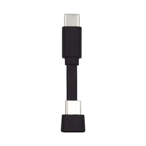 CY Flat USB-C Type-C Power USB2.0 Cable Opposite U Shape Back Angled 65W Charge - Picture 1 of 8