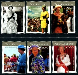 NEW ZEALAND - 2001 'QEII 75th BIRTHDAY' Set of 6 MNH [D1460] - Imagen 1 de 1