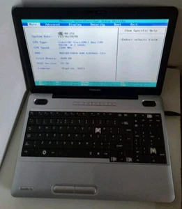 Toshiba Satellite Pro L500-1VW Laptop. Intel Core 2 Duo. Spares or Repair. - Picture 1 of 10