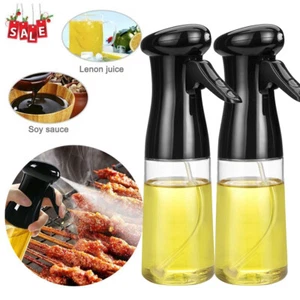 2PCS 7oz Olive Oil Sprayer for Kitchen Cooking BBQ Dispenser Mister Pump Bottle - Picture 1 of 8