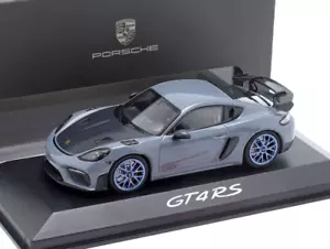 1/43 Porsche 714 Cayman GT4 RS 982 gris ártico modelo coche por Spark WAP0200010NGT4 - Imagen 1 de 4