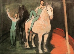 Horse Artists : Georges Kars : 1929 – Art Print Circus Performers Equestrian - Picture 1 of 2