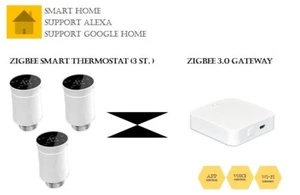 [Smart Home Set] 3 * Radiator Thermostat Mit 1* ZigBee Gateway Set - Bild 1 von 18