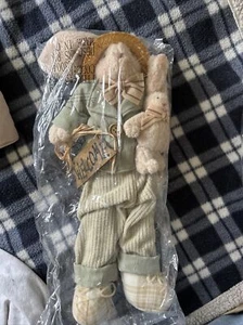 Easter Rabbit Doll Decoration 17” Tall New - Picture 1 of 2