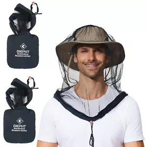 Mosquito Head Net For Outdoorsbug Net For Head Hiking2 Packmosquito Net For Hats - Picture 1 of 6