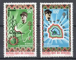 1971 - Senegal - PA - De Gaulle, decolonizzazione 2 val. MNH** - Picture 1 of 1