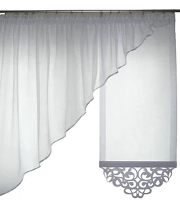 Schöne Fertiggardine aus Voile Gardine Panel Vorhang 150-170cm Rechts Links GD34 - Bild 1 von 16