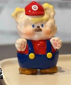 GabriellaWorkshop Paofu Uncle Puff Bear Blue Resin Figure H8.5cm(3.3in) - Picture 1 of 1