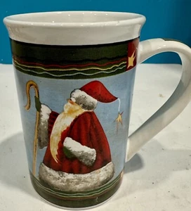 Nantucket? Taza Alta Cerámica Santa Claus Café Té Invierno Navidad Fiesta - Imagen 1 de 6