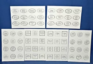 Anna Griffin Mini Sentiments Sticker Holiday Themed 72 pc 6 sheets Free Ship New - Picture 1 of 9