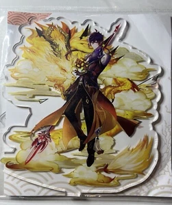 Genshin Impact Zhongli Acrílico Escritorio Decoración Soporte Escritorio Exhibición NUEVO - Imagen 1 de 2