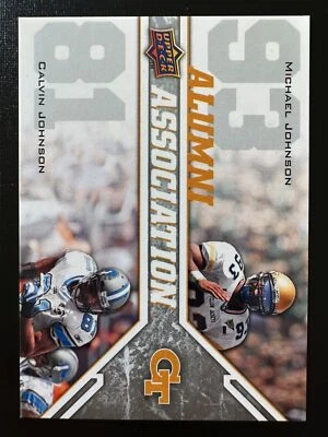 Calvin Johnson Michael Johnson 2009 Upper Deck Draft Edition Georgia Alumni #242 - Image 1 of 2