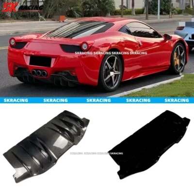DIFUSOR PARACHOQUES TRASERO FIBRA CARBONO REAL SE ADAPTA A 10-15 FERRARI 458 ITALIA SPIDER Foto 1 de 4