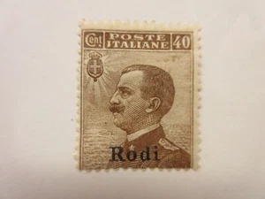 ITALY AEGEN ISLANDS RHODES Scott 8 MH, Lot16, Cat $6.50 - Picture 1 of 1