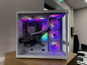 White Case Gaming RGB PC Computer i7 QUAD 16 GB 1TB SSD GTX 1660 Wifi Win 11 - Picture 1 of 23