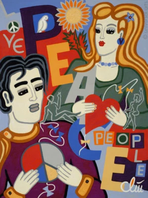 JACQUELINE DITT - Fly the the Love and Peace Kites 2016 Gemälde Bilder Kunst - Bild 1 von 2