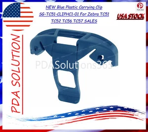 NEW Blue Plastic Carrying Clip SG-TC51-CLIPHC1-01 For Zebra TC51 TC52 TC56 TC57 - Picture 1 of 8