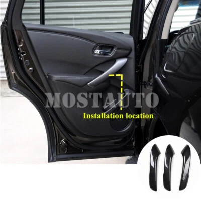Para Acura RDX ABS Fibra de Carbono Puerta de Coche Manija Marco Cubierta Borde 2013-2017 Foto 1 de 3