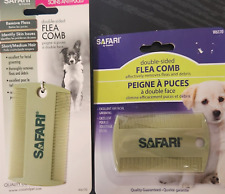 Safari double-sided Flea Comb effectively removes fleas and debris ONE COMB New