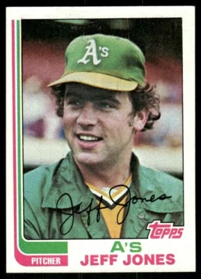 1982 Topps #139 Jeff Jones Oakland A's baseball card - Image 1 of 2