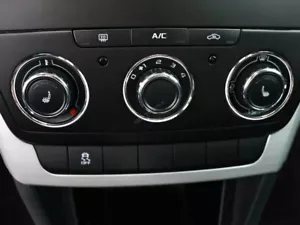 Per Skoda Yeti 2009-2017 Alluminio Anello Ventilazione Anelli Cromati 3 pezzi - Picture 1 of 6