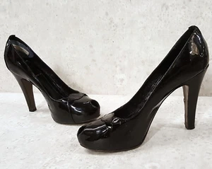 Fendi  Black Patent pumps peep toe size 38 us 7.5 - Picture 1 of 7